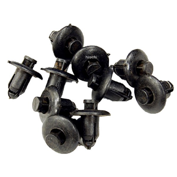 901401 NBS バイクパーツセンター カウルクリップ 汎用 ショートタイプ 大 プッシュ式 10個入り