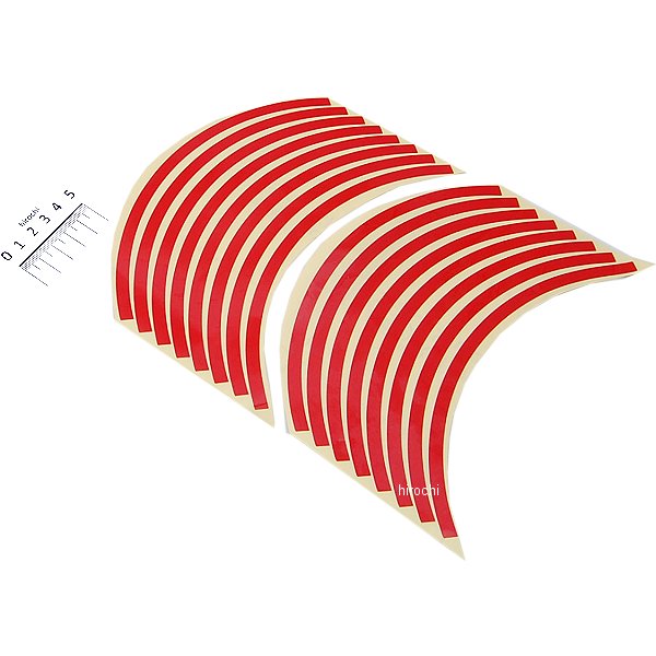 901801 NBS バイクパーツセンター リムステッカー 10インチ用 赤