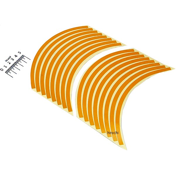 901803 NBS バイクパーツセンター リムステッカー 10インチ用 黄