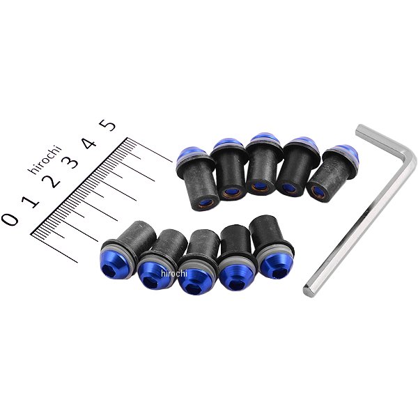 901905 NBS バイクパーツセンター ウェルナット 汎用 青 10個入り