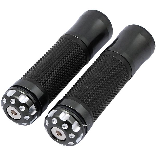 903314 NBS バイクパーツセンター カスタムグリップ バーエンド付 φ22.2 グレー