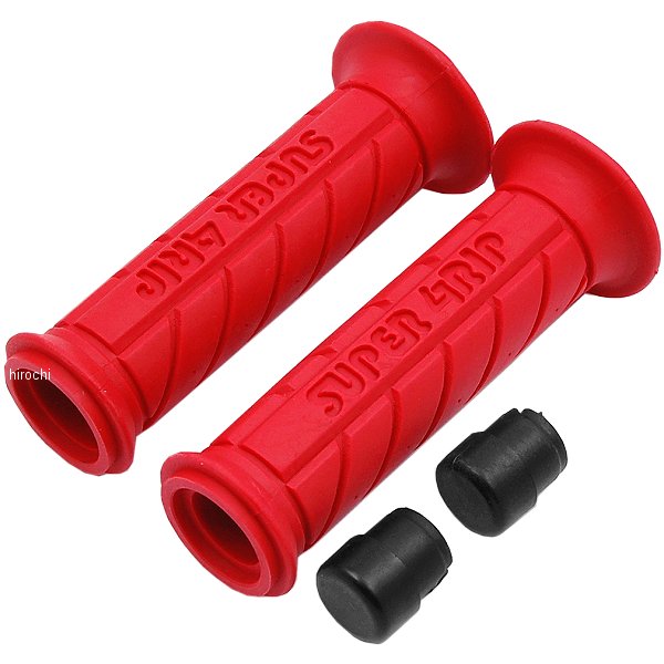 903337 NBS バイクパーツセンター カラーグリップ 汎用φ22.2 貫通式 バーエンド付 赤