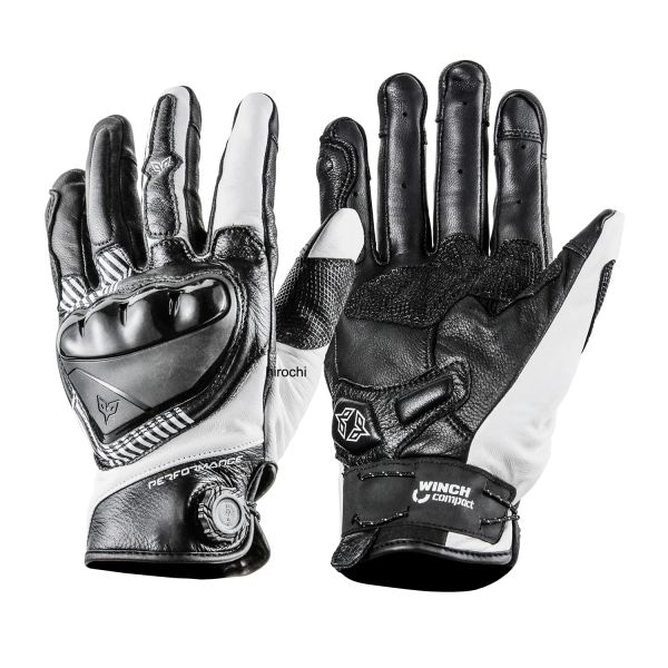 905258 NBS バイクパーツセンター DS-A8 DUHAN バイクグローブ WINCH compact L 黒/白