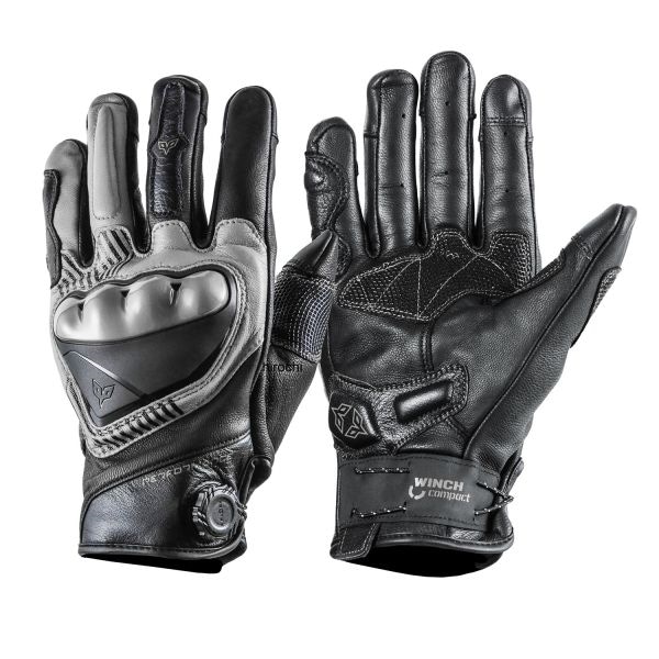 905259 NBS バイクパーツセンター DS-A8 DUHAN バイクグローブ WINCH compact L 黒/灰