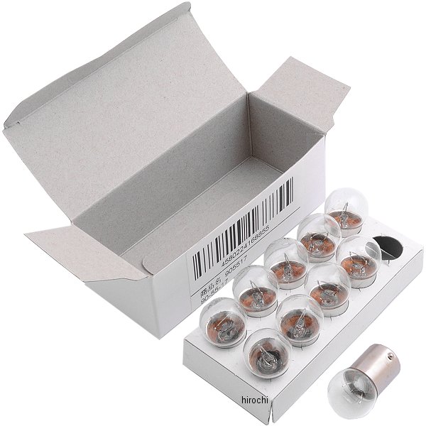 905517 NBS バイクパーツセンター ウインカーバルブ G18 12V 15W クリア 10個入り