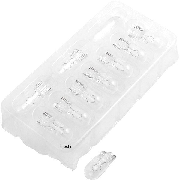 905543 NBS バイクパーツセンター ウェッジバルブ Ｔ10 12V 5W クリア 10個入り