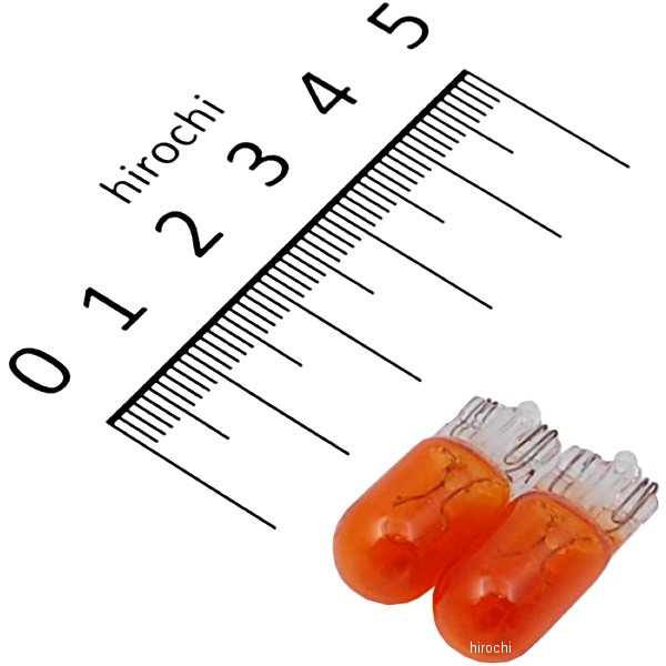 905544 NBS バイクパーツセンター ウェッジバルブ T10 12V 5W オレンジ 2個入り