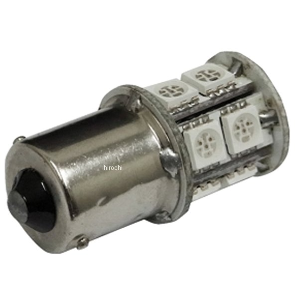 NBS バイクパーツセンター LEDバルブ G18 シングル 13連 SMDタイプ オレンジ