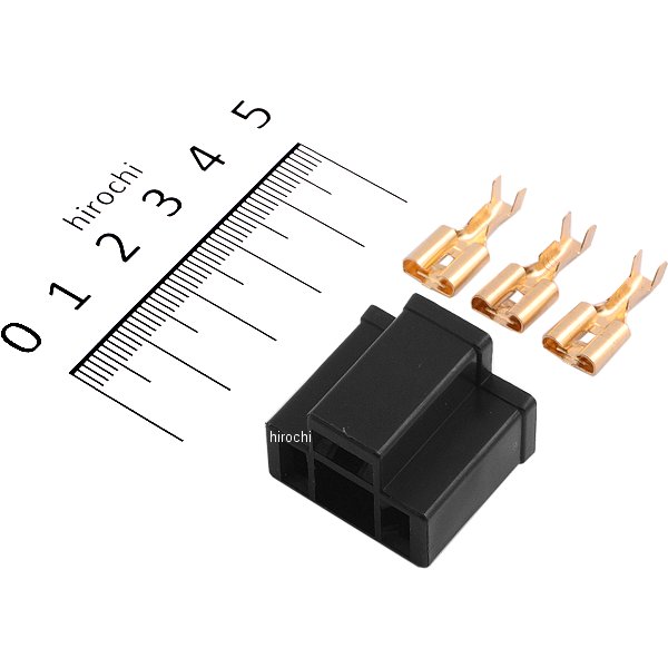 905808 NBS バイクパーツセンター H4 コネクター メス 端子セット 黒