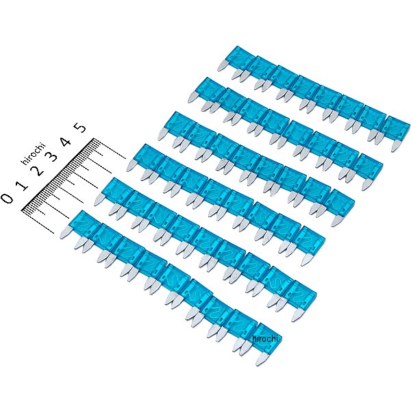 906704 NBS バイクパーツセンター ミニブレード型ヒューズ 15A 50個入り