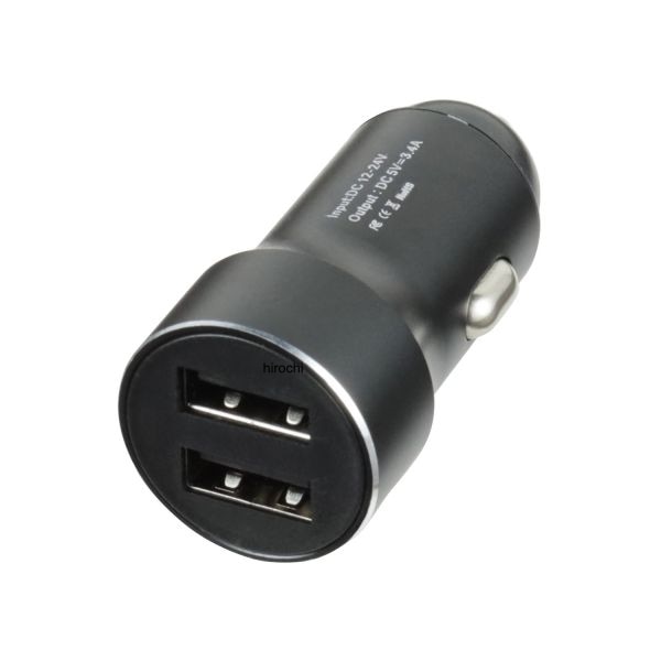 907608 NBS バイクパーツセンター USBアダプター 2ポート シガーソケット