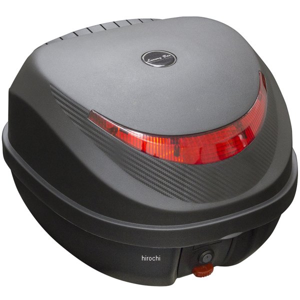 907970 NBS バイクパーツセンター リアボックス 32L リード125/ディオ110 黒/赤 バックレスト、リアキャリア付き