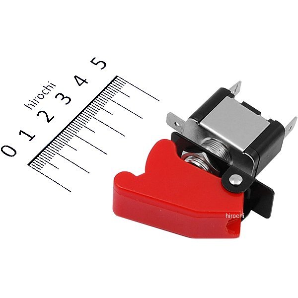 9089 NBS バイクパーツセンター ミサイルスイッチ 汎用 ON/OFFタイプ 赤 1個入り