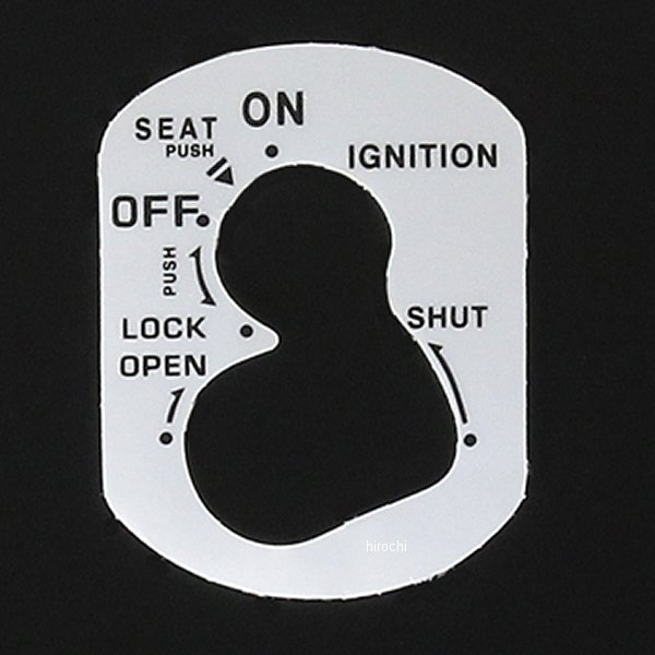 909601 NBS バイクパーツセンター キーシャッターリカバーシール ホンダA 10枚入り