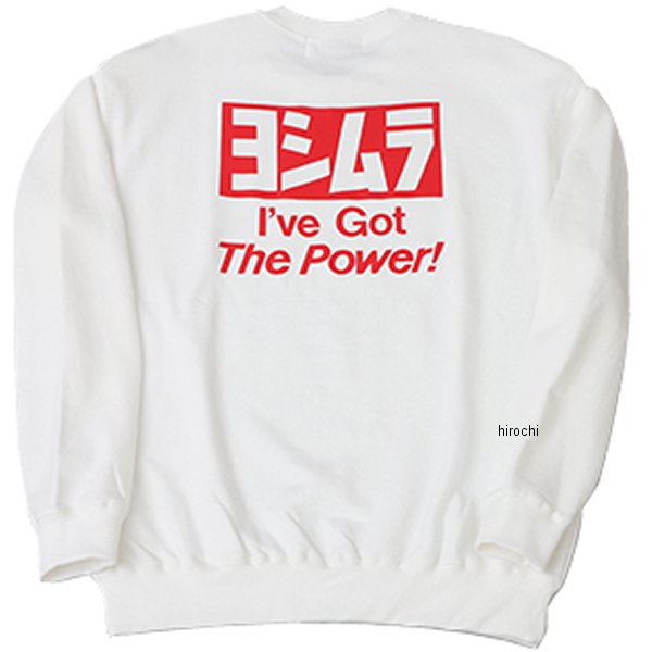 900-219-512XL ヨシムラ スウェットシャツ 白 2XLサイズ