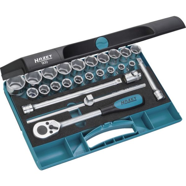 900 439-5719 HAZET社 HAZET ソケットレンチセット(6角タイプ・差込角12.7mm)