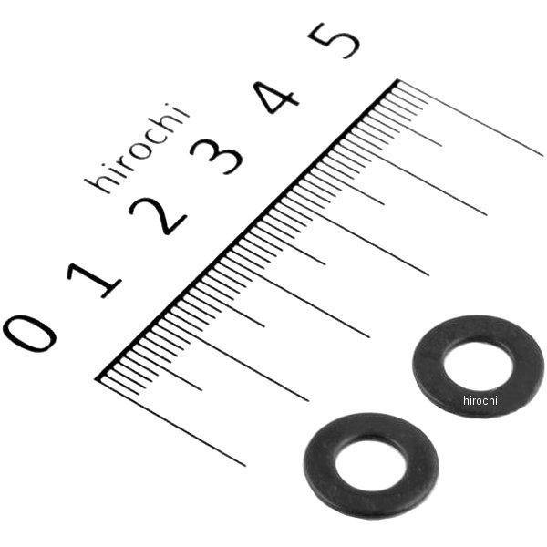 900046-K2 ポッシュ POSH 平ワッシャーセット M6 ステンレス 2個入り 黒