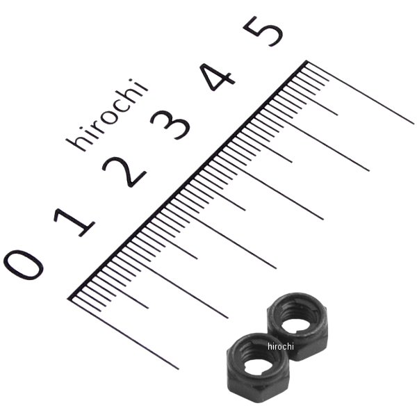 900055-K2 ポッシュ POSH ステンレスロックナット M5 黒 2個入り