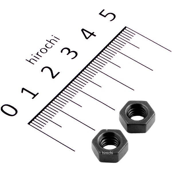 900076-K2 ポッシュ POSH ナットセット M6 ステンレス 2個入り 黒