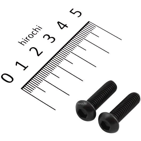 900620-B9 ポッシュ POSH ボタンキャップボルトセット 汎用 M6x20mm ステンレス 2本入り 黒