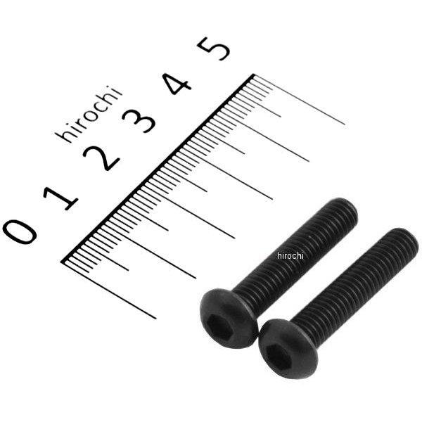 900630-B9 ポッシュ POSH ボタンキャップボルトセット 汎用 M6x30 ステンレス 2本入り 黒