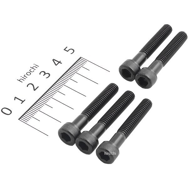 900635-K1 ポッシュ POSH キャップボルトセット 汎用 M6x35mm ステンレス 5本入り 黒