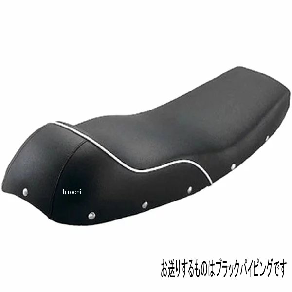 901105-20 ポッシュ POSH カフェ・スリーシート 08年以前 SR500、SR400 ノーマルタンク用 黒パイピング