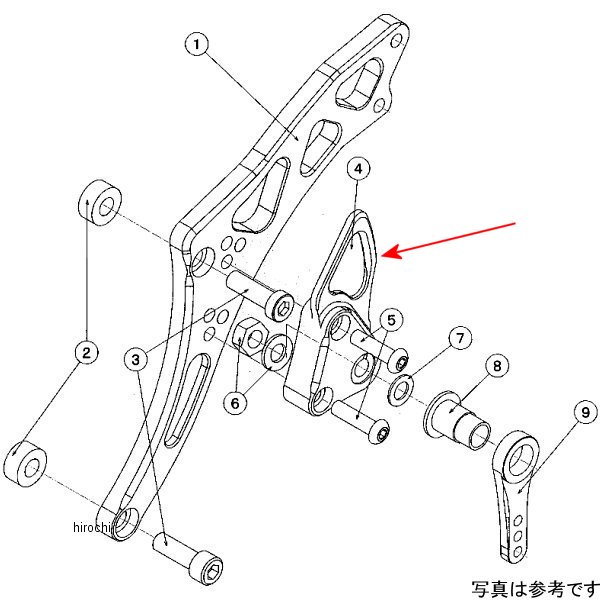 9021-K71-09 ビート BEET H/B LH ホルダー ZEPHYR750