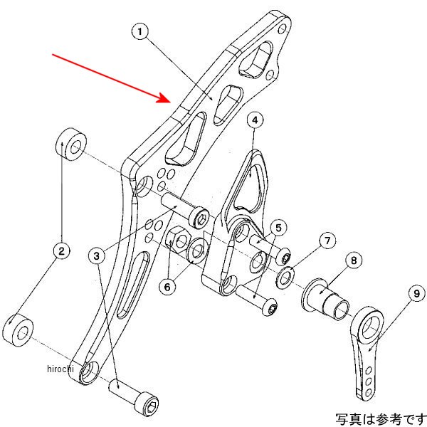 9021-K71-50 ビート BEET H/B LH メインホルダー ZEPHYR750