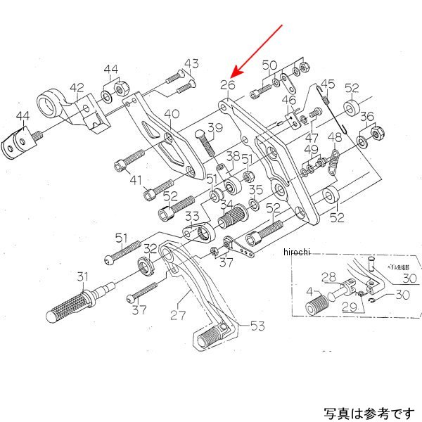 9022-K55-09 ビート BEET H/B RH ホルダー 98ZRX400/2
