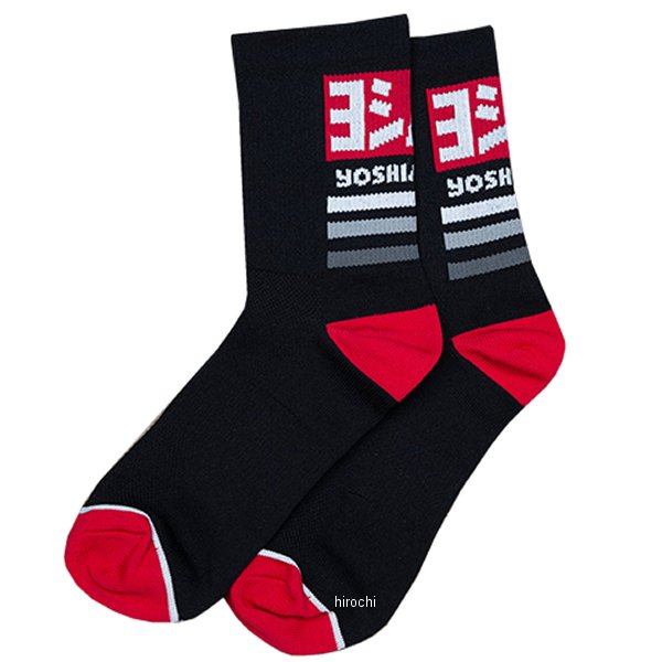 903-224-4100 ヨシムラ USヨシムラ Yoshimura Works 6 Crew Sock ワンサイズ(25.0cm～31.0cm)