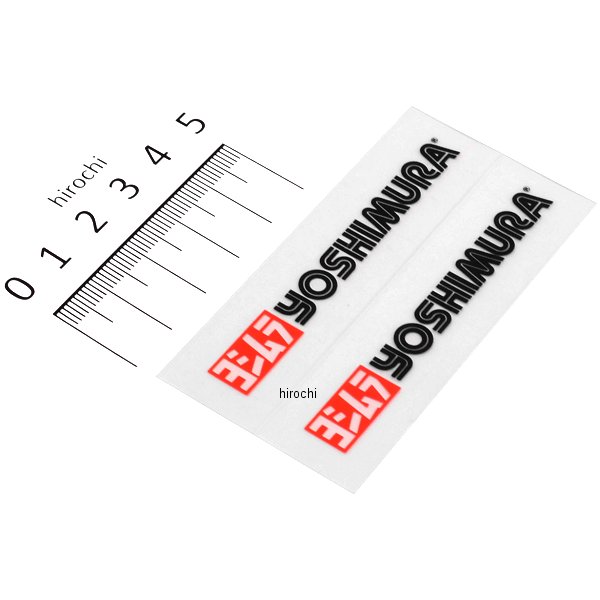 904-091-2000 ヨシムラ プリンタックステッカー 赤/黒 2枚入り