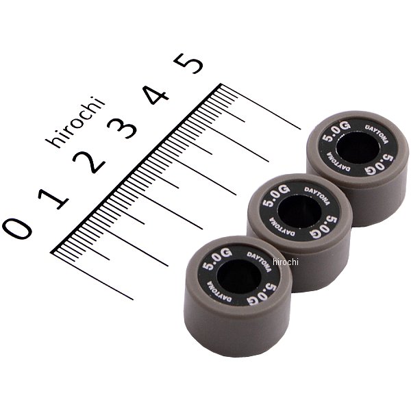 90462 デイトナ DWRウエイトローラー 18×12 5.0g×3個セット グランドアクシス100