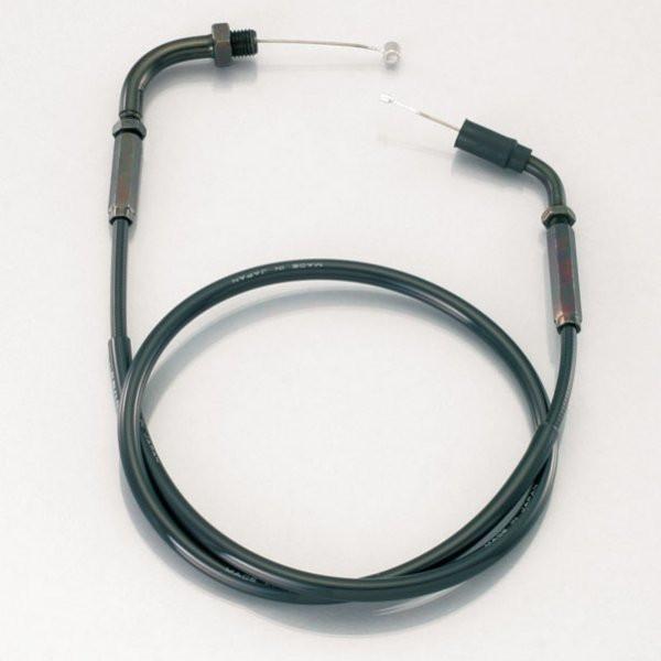 905-1138215 キタコ ステンレススロットルケーブル ブラック ・エイプ50/50-D(FI車)