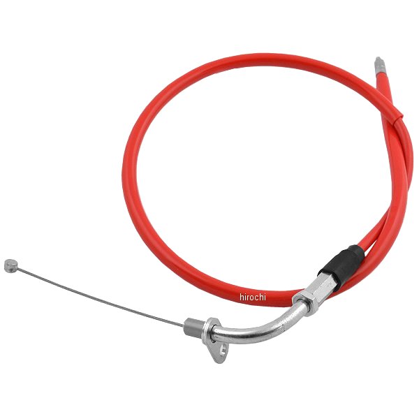 905-4021003 キタコ スロットルケーブル (ノーマルスロットホルダー用) VMφ26/PWKφ28 ビッグキャブレターキット用 レッド KSR110