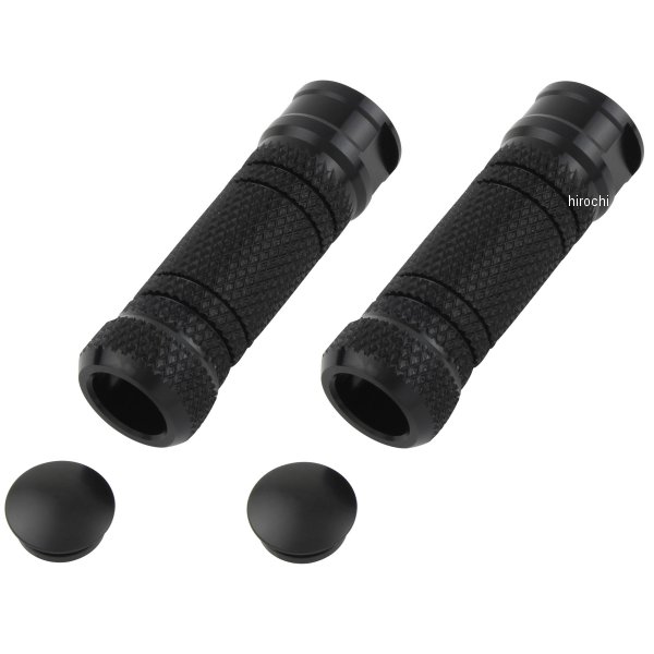 906011-06 ポッシュ POSH アルミマシンドステップバー ローレット ストレート M8タップ 黒