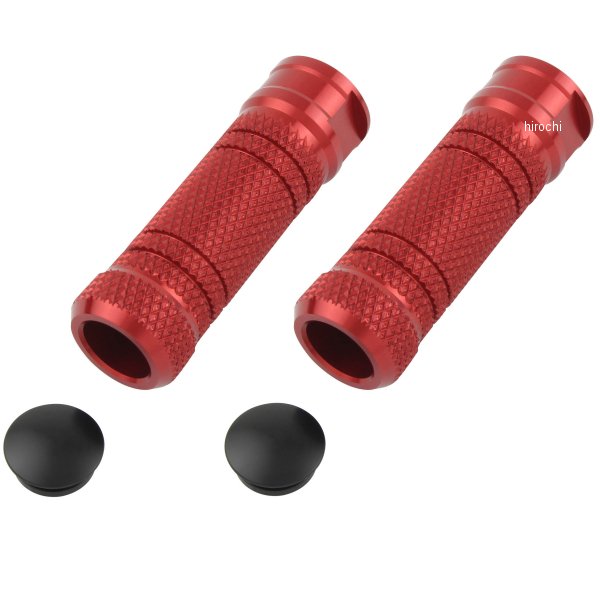 906013-02 ポッシュ POSH アルミマシンドステップバー ローレット エグリ M8タップ 赤