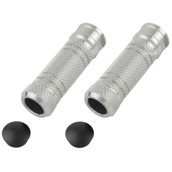 906013-03 ポッシュ POSH アルミマシンドステップバー ローレット エグリ M8タップ シルバー