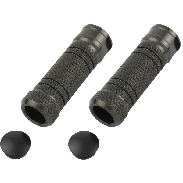 906013-11 ポッシュ POSH アルミマシンドステップバー ローレット エグリ M8タップ チタン