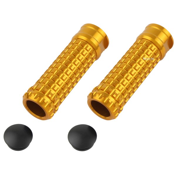 906014-04 ポッシュ POSH アルミマシンドステップバー モールド ストレート M8貫通穴 ゴールド