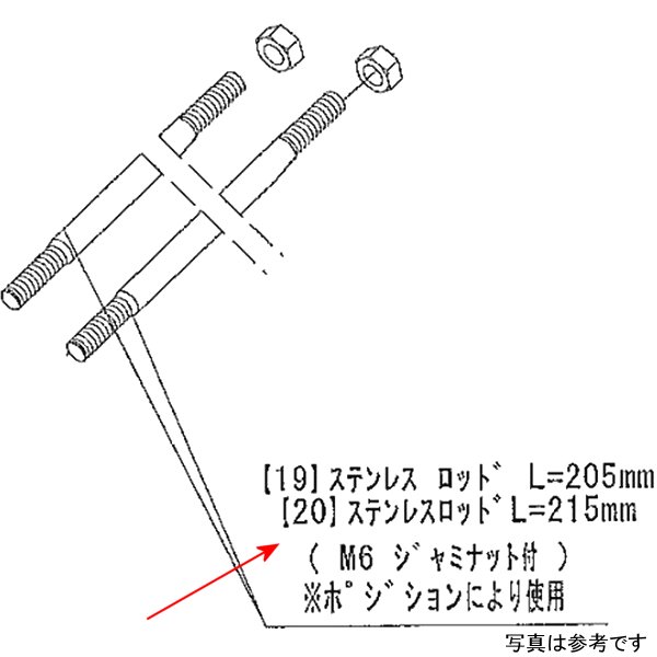 9062-015-00 ビート BEET ステンレスロッド 215mm