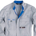 90792M009B00 ヤマハ純正 ワイズギア OM-710 アクトフィットメカニックスーツ ライトグレー BLサイズ