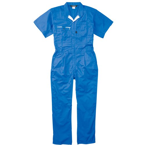 90792M018300 ヤマハ純正 ワイズギア OM-714 メカニックスーツショートスリーブ 青 3Lサイズ