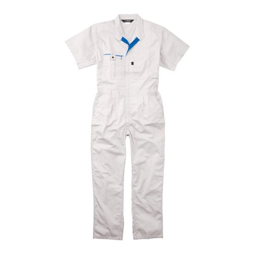 90792M019X00 ヤマハ純正 ワイズギア OM-714 メカニックスーツショートスリーブ ライトグレー LLサイズ