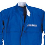 90792M032W00 ヤマハ純正 ワイズギア WY-208 コットンメカニックスーツ 青 Sサイズ