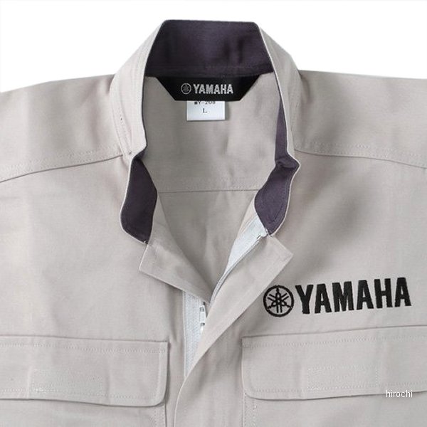 90792M034300 ヤマハ純正 ワイズギア WY-208 コットンメカニックスーツ ライトグレー 3Lサイズ
