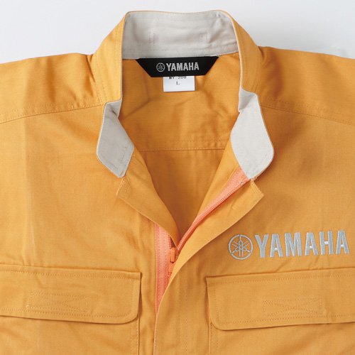 90792M035W00 ヤマハ純正 ワイズギア WY-208 コットンメカニックスーツ ライトオレンジ Sサイズ