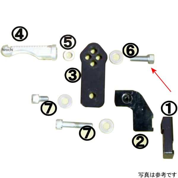 9086-006-00 ビート BEET T/S ステップセンターボルトSET No3