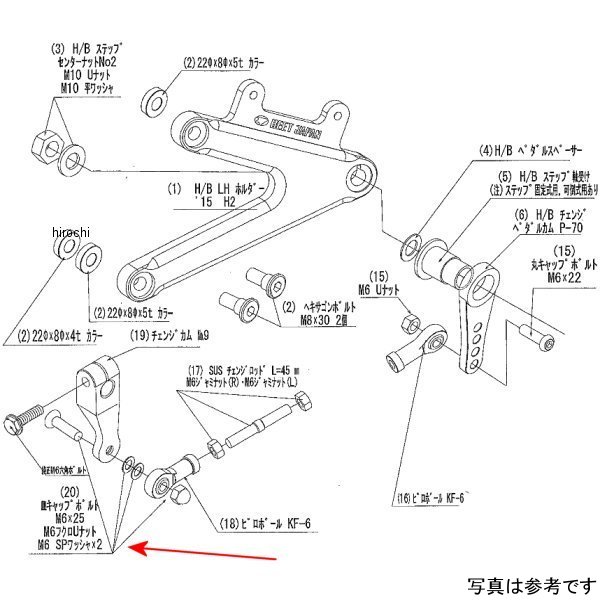 9089-KD1-00 ビート BEET チェンジカムボルトSET Ninja H2