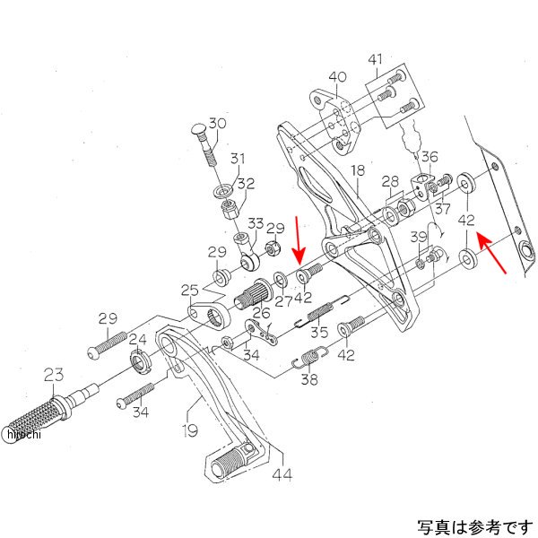 9096-K29-20 ビート BEET RH 取り付けボルトカラーセット ZZ-R11C